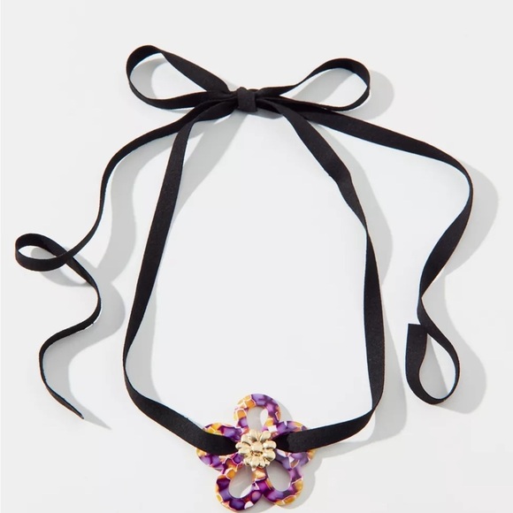 Betty Floral Corded Necklace - Picture 2 of 4